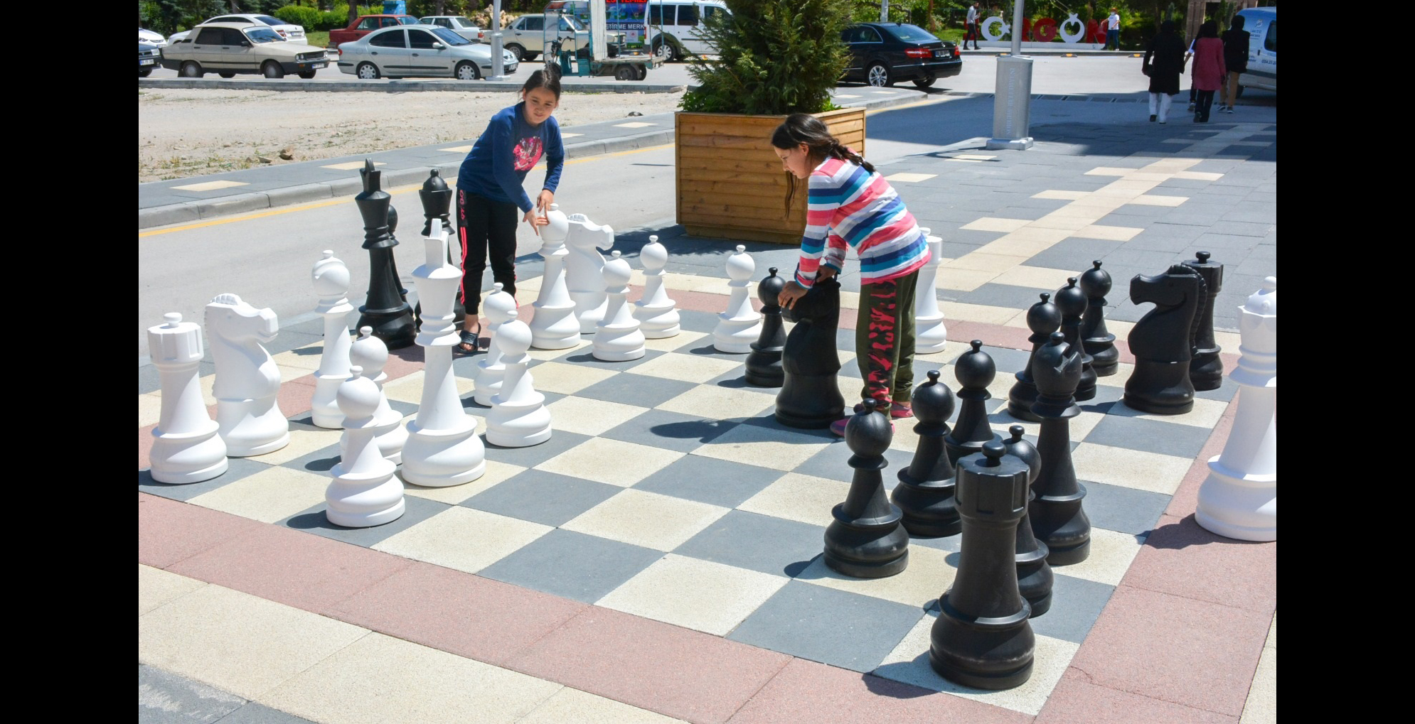 Dev tahtada satranç